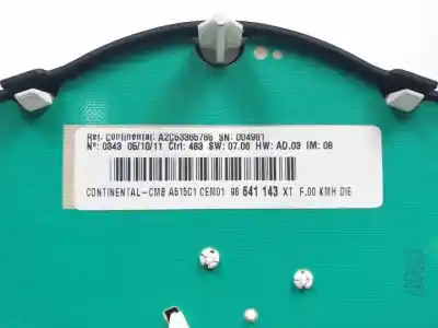 Peça sobressalente para automóvel em segunda mão quadrante por citroen c3 8hr referências oem iam 96641143xt  