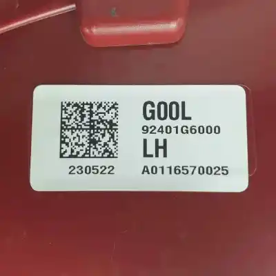 Second-hand car spare part left tailgate light for kia picanto (ja) g3ld oem iam references 92401g6000  