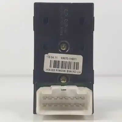 Second-hand car spare part left front power window switch for kia pro_cee´d (ed) d4fb oem iam references 935701h021  