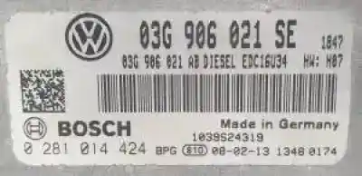 Second-hand car spare part ecu engine control for seat leon (1p1) d-bls oem iam references 03g906021  
