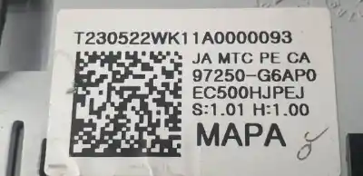 Автозапчастина б/у контроль опалення / кондиціонації для kia picanto (ja) g3ld посилання на oem iam 97250g6ap0  