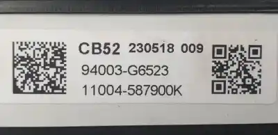 Second-hand car spare part dashboard for kia picanto (ja) g3ld oem iam references 94003g6523  
