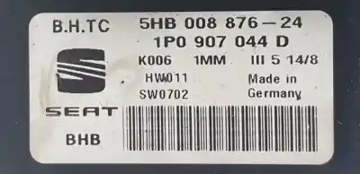 Peça sobressalente para automóvel em segunda mão comando de sofagem (chauffage / ar condicionado) por seat leon (1p1) d-bls referências oem iam   