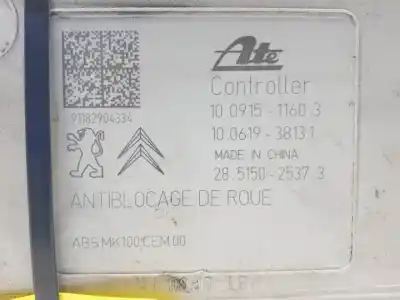 Pezzo di ricambio per auto di seconda mano abs per citroen c3 8hr riferimenti oem iam 9678416180  10091511603