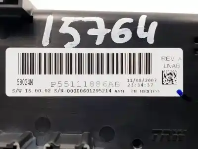 Peça sobressalente para automóvel em segunda mão comando de sofagem (chauffage / ar condicionado) por chrysler sebring cabrio byl referências oem iam p55111886ab  
