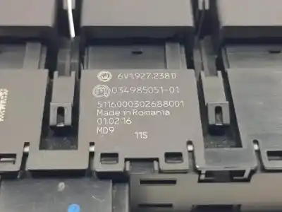 Pièce détachée automobile d'occasion bouton interrupteur pour skoda fabia combi (nj5) cus références oem iam 6v1927238d  