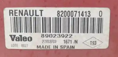 Second-hand car spare part left tailgate light for renault clio ii fase ii (b/cb0) k4j711 oem iam references 8200071413  89023922