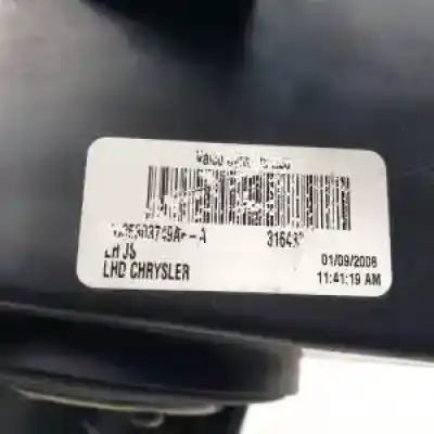 Second-hand car spare part left headlight for chrysler sebring cabrio byl oem iam references   