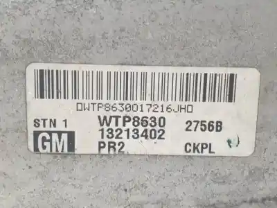 Pezzo di ricambio per auto di seconda mano intercooler per opel zafira b d-z19dt riferimenti oem iam 13213402  