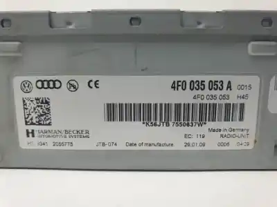 Автозапчастина б/у аудіо система / радіо cd для audi a5 cabriolet (8f7) cdnc посилання на oem iam 4f0035053a  