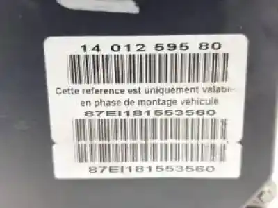 Peça sobressalente para automóvel em segunda mão abs por citroen c8 4h01 referências oem iam 9661887180  1401259580