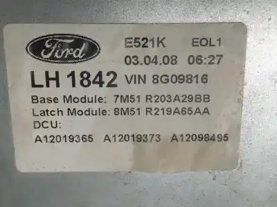Автозапчастина б/у регулятор вікна передній лівий для ford c-max (cb3) hhda посилання на oem iam 7m51r203a29bb  