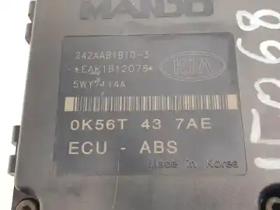 Peça sobressalente para automóvel em segunda mão abs por kia carnival d/j3 referências oem iam 0k56t437a0  0k56t437ae
