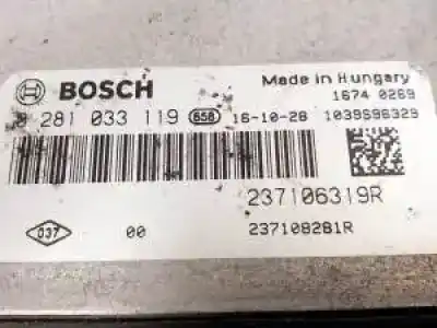 Second-hand car spare part ecu engine control for renault clio iv k9k628 oem iam references 0281033119  237108281r