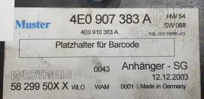 Автозапчасти б/у электронный модуль за audi a8 (4e2) bfm ссылки oem iam 4e0907383a  5829950xx
