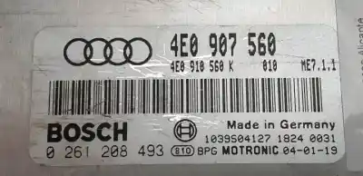 Автозапчасти б/у блок управления двигателем за audi a8 (4e2) bfm ссылки oem iam 0261208493  4e0910560k