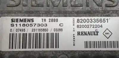 Автозапчасти б/у блок управления автоматической коробкой передач за renault scénic ii (jm0/1_) 2.0 (jm05, jm0u, jm1n, jm1u, jm2v) ссылки oem iam s118057303c  8200272204