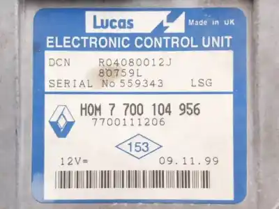 Second-hand car spare part ecu engine control for renault kangoo (f/kc0) f8q630 oem iam references r04080012j  7700111206
