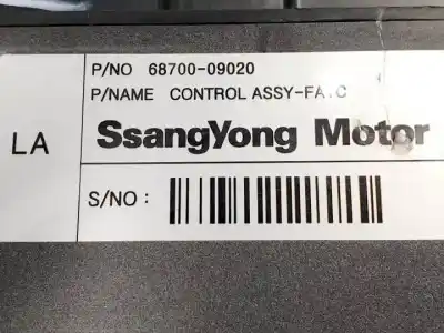 Автозапчастина б/у клімат-контроль для ssangyong kyron d/664950 посилання на oem iam 6870009020  