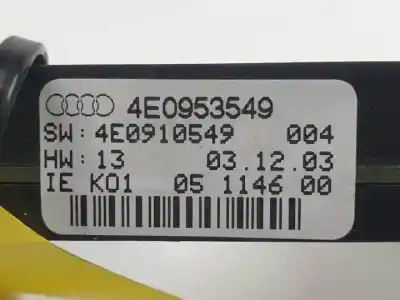 Автозапчасти б/у электронный модуль за audi a8 (4e2) bfm ссылки oem iam 4e0953549  