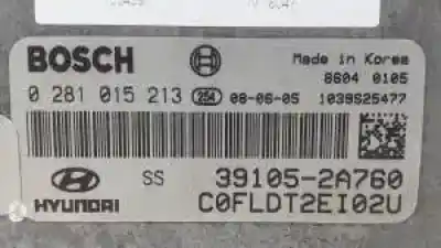 Second-hand car spare part ecu engine control for hyundai i30 (fd) d4fb oem iam references 0281015213  