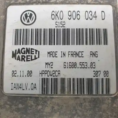 Peça sobressalente para automóvel em segunda mão centralina de motor uce por seat ibiza (6k1) 1.4 referências oem iam 6160055303  6k0906034d