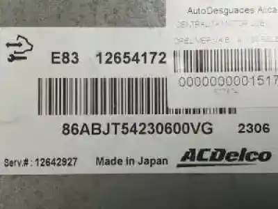 Second-hand car spare part ecu engine control for opel meriva b a14nel oem iam references 12654172  