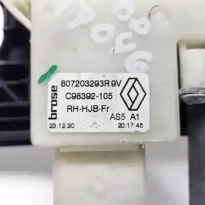 Second-hand car spare part passenger side right window regulator for renault captur ii h4d470 oem iam references 807203293r  