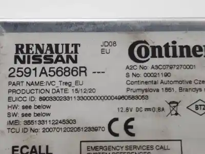 Second-hand car spare part electronic module for renault captur ii h4d470 oem iam references 2591a5686r a3c0797270001 