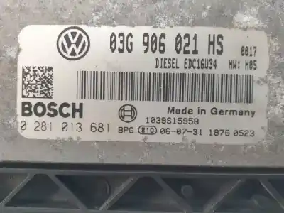 Автозапчасти б/у блок управления двигателем за volkswagen caddy ka/kb (2k) bls ссылки oem iam 0281013681  