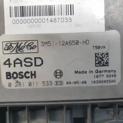 Second-hand car spare part ecu engine control for ford focus c-max (cap) d-g8da oem iam references 0281011533  
