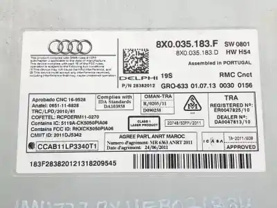 Автозапчасти б/у аудиосистема / радио cd за audi a1 (8x) cbza ссылки oem iam 8x0035183f  