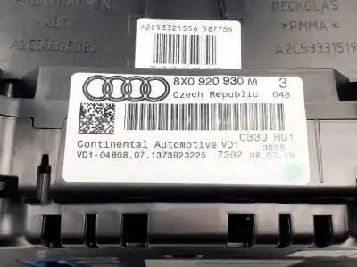 Second-hand car spare part dashboard for audi a1 (8x) cbza oem iam references 8x0920930m  a2c85045500