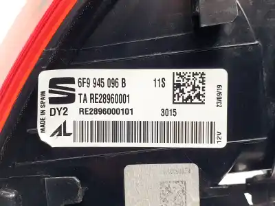 İkinci el araba yedek parçası sag kuyruk lambasi için seat arona 1.0 tsi oem iam referansları 6f9945096b re28960001 