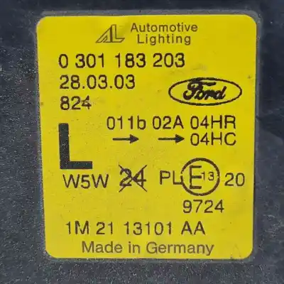 Second-hand car spare part left headlight for ford galaxy (vy) asz oem iam references 1m2113101aa halogeno 0301183203 