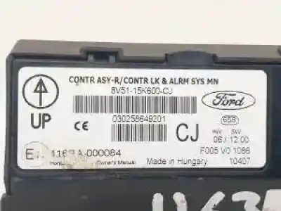Pezzo di ricambio per auto di seconda mano modulo elettronico per ford fiesta (cb1) kvja riferimenti oem iam 8v5115k600cj  