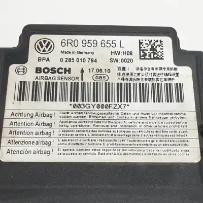Second-hand car spare part airbag control unit for skoda fabia combi (5j5) cbzb oem iam references 0285010794 6r0959655l 