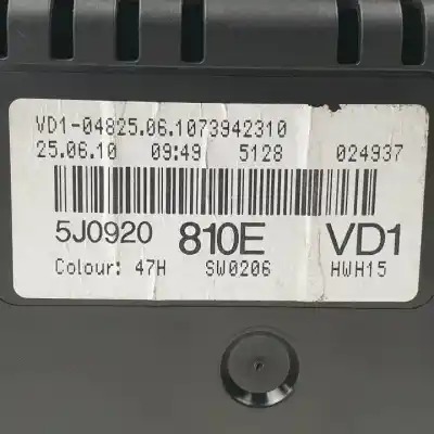 Автозапчастина б/у панель інструментів для skoda fabia combi (5j5) cbzb посилання на oem iam 5j0920810e a2c53356358 