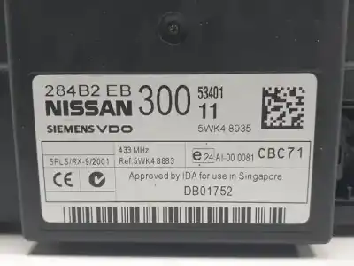 Pezzo di ricambio per auto di seconda mano modulo comfort per nissan navara pick-up (d40m) yd25ddti riferimenti oem iam 284b2eb300  