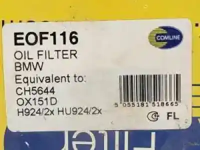 Second-hand car spare part oil filter for bmw serie 3 compacto (e36) 174t1 oem iam references eof116  ch5644