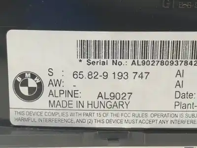 Second-hand car spare part multifunction display for bmw 5 (e60) 520 i oem iam references 65829193747  