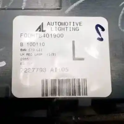 Peça sobressalente para automóvel em segunda mão farolim interior traseiro esquerdo por bmw x5 (e70) n57d30a referências oem iam 7227793  6003ta0125