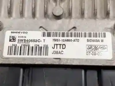 Second-hand car spare part ecu engine control for ford focus cabrio (ca5) g6dg oem iam references 5ws40552ct  