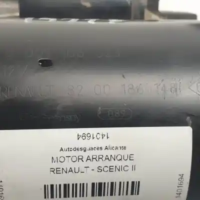 Pièce détachée automobile d'occasion démarreur de voiture pour renault scénic ii (jm0/1_) 2.0 (jm05, jm0u, jm1n, jm1u, jm2v) références oem iam 8200186148 0001106023 