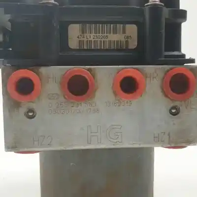 Peça sobressalente para automóvel em segunda mão abs por opel meriva d-z17dth referências oem iam 13182319 0265231583 0265800443 