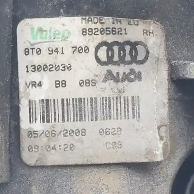 Автозапчастина б/у правий протитуман для audi a5 cabriolet (8f7) cdnc посилання на oem iam 8t0941700 halogeno 89205621 