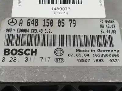 Автозапчасти б/у блок управления двигателем за mercedes-benz clase e (w211) familiar 648961 ссылки oem iam 0281011717 a6481500579 