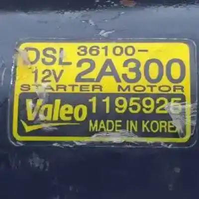Peça sobressalente para automóvel em segunda mão motor de arranque por hyundai i30 (fd) d4fb referências oem iam 361002a300 1195925 