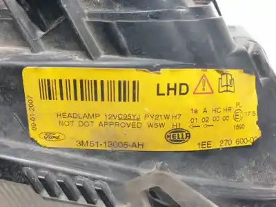 Pezzo di ricambio per auto di seconda mano faro anteriore destro per ford c-max (cb3) q7da.qqda.qqdb riferimenti oem iam 3m5113005ah  1ee27060002
