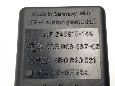 Peça sobressalente para automóvel em segunda mão resistência sofagem chauffage por audi a6 berlina (4b2) bfc referências oem iam 4b0820521  246810149